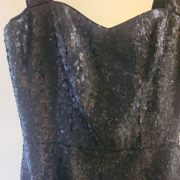 Dress the Population NWT Sequin Nicole Black Sweetheart Midi Dress XS - Picture 10 of 11